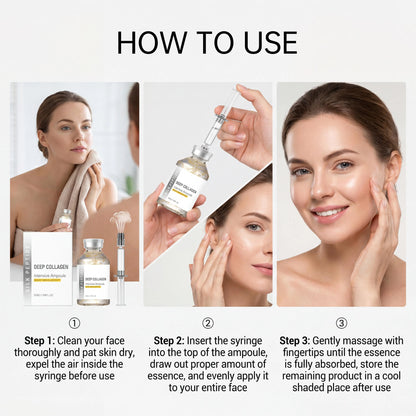 Silk Peptide Facial Toner & Serum Ampoule Set Duo, Korean Glass Skin Glow Care Revitalize Dry Tired-Looking Skin Women Gift Set