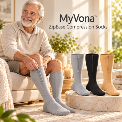 Myvona™ ZipEase Compression Socks