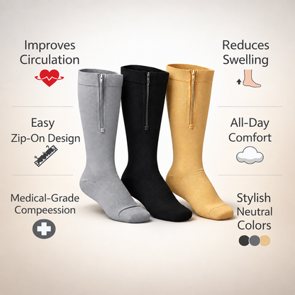 Myvona™ ZipEase Compression Socks