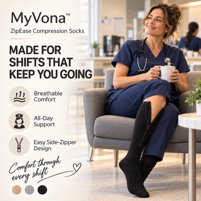 Myvona™ ZipEase Compression Socks