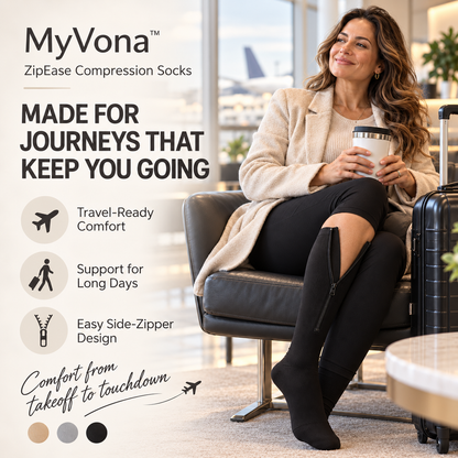 Myvona™ ZipEase Compression Socks